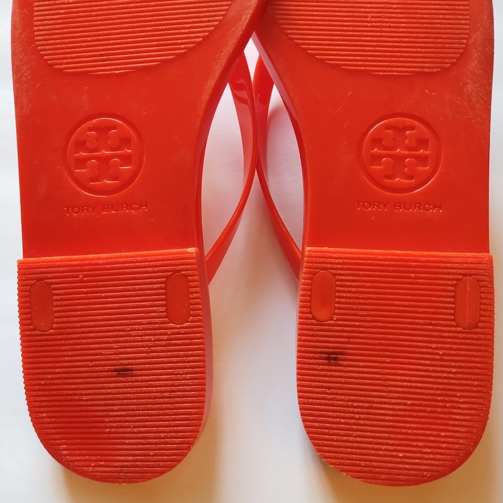 Tory Burch Michaela Bow Jelly Flip Flop Sandals Size 8 - Picture 12 of 16